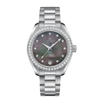 Omega Seamaster Aqua Terra 150M Master Chronometer 34 Stainless Steel / Diamond / Brown MOP / Bracelet