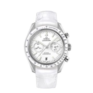 Omega Speedmaster Moonwatch Co-Axial Stainless Steel / White
