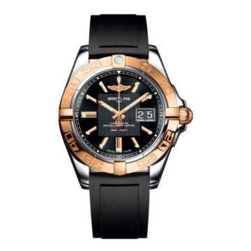 Breitling Galactic 41 Stainless Steel / Rose Gold / Trophy Black / Rubber