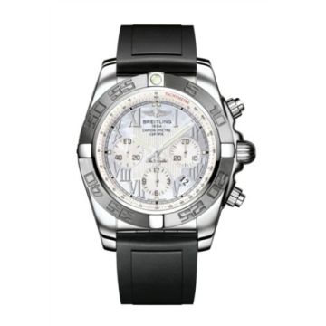 Breitling Chronomat 44 Stainless Steel / MOP - Roman / Rubber