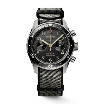 Longines Spirit Flyback 42 Titanium / Anthracite / NATO