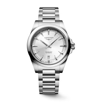 Longines Conquest 38 Stainless Steel / Silver / Bracelet
