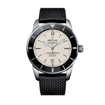 Breitling Superocean Heritage II 46 Stainless Steel / Black / Silver / Rubber / Pin
