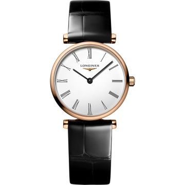 Longines La Grande Classique Quartz 24 Pink Leather Roman