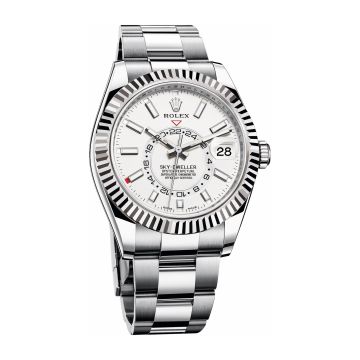 Rolex Sky-Dweller Stainless Steel / White Gold / White