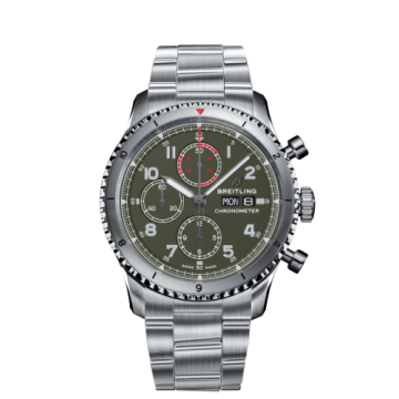 Breitling Aviator 8 Chronograph 43 Stainless Steel / Curtiss Warhawk / Bracelet