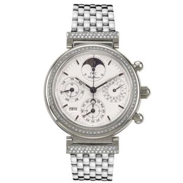 IWC Schaffhausen Da Vinci Perpetual White Gold / Diamond / White / French