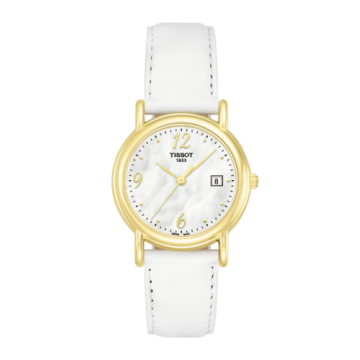 Tissot Carson Quartz 26.8 Yellow Gold / MOP / Strap