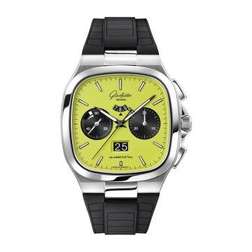 Glashütte Original Seventies Chronograph Panorama Date Stainless Steel / Fusion / Rubber