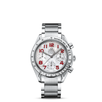 Omega Speedmaster Reduced Ladies Stainless Steel / MOP-Red / Bracelet