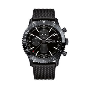 Breitling Chronoliner Blacksteel Diamondworks / Black / Rubber