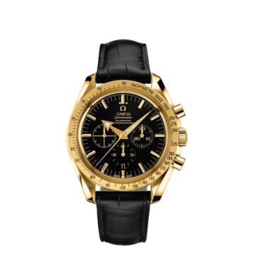 Omega Speedmaster Broad Arrow Yellow Gold / Black