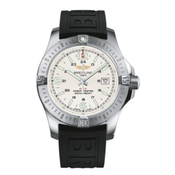 Breitling Colt Quartz Stratus Silver / Rubber / Pin