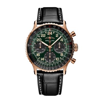 Breitling Navitimer B12 Chronograph 41 Cosmonaute Red Gold / Green
