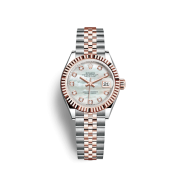 Rolex Lady-Datejust 28 Rolesor Rose Fluted / Jubilee / MOP