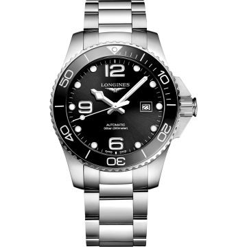 Longines HydroConquest 43 Automatic Stainless Steel / Ceramic / Black / Bracelet