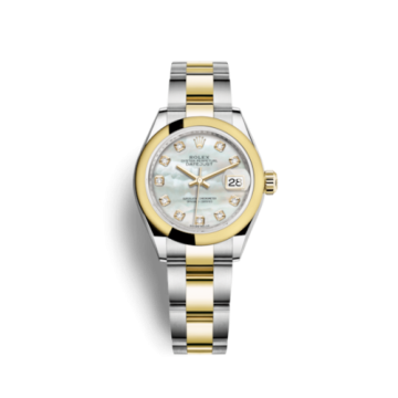 Rolex Lady-Datejust 28 Rolesor Yellow Domed / Oyster / MOP