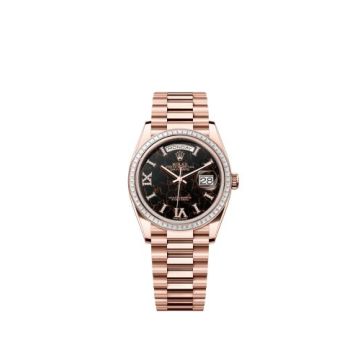 Rolex Day-Date 36 Everose Gold - Baguette / Eisenkiesel / President