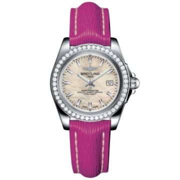 Breitling Galactic 32 Sleek Edition Stainless Steel / Diamond / Pearl / Sahara
