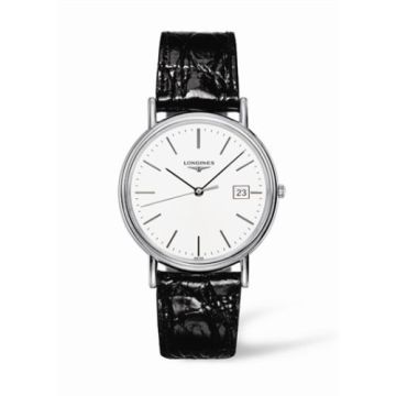 Longines Presence 38.5 Quartz Stainless Steel / White