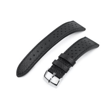 or 22mm MiLTAT Rally Racing Watch Strap, Black - 22mm