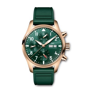 IWC Schaffhausen Pilot's Watch Chronograph 41 Red Gold / Green