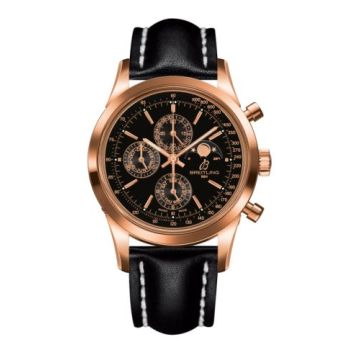 Breitling Transocean Chronograph 1461 Red Gold / Black / Calf