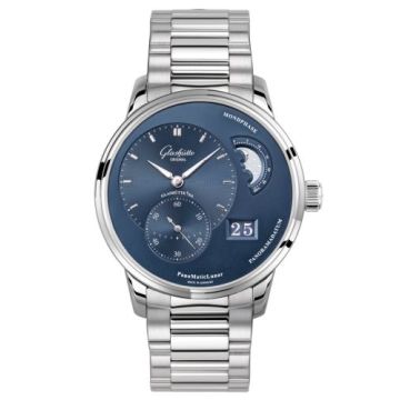Glashütte Original PanoMatic Lunar Stainless Steel / Blue / Bracelet
