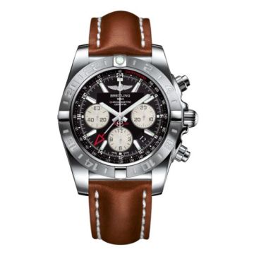 Breitling Chronomat 44 GMT Stainless Steel / Onyx Black / Calf