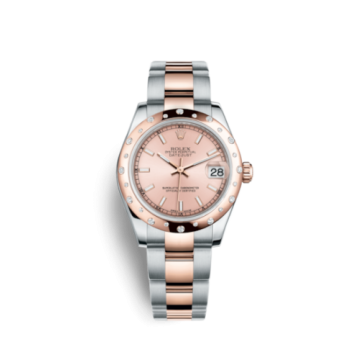 Rolex Datejust 31 Rolesor Everose Domed Diamond / Oyster / Pink