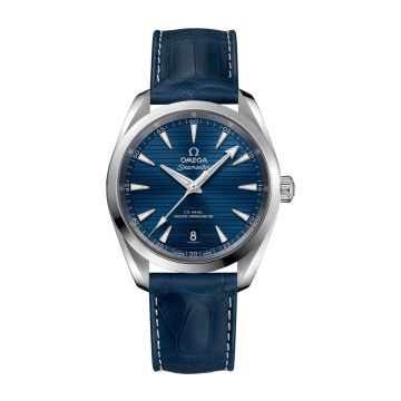 Omega Seamaster Aqua Terra 150M Master Chronometer 38 Stainless Steel / Blue / Alligator