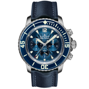 Blancpain Fifty Fathoms Chronographe Flyback Stainless / Blue / Blue Canvas