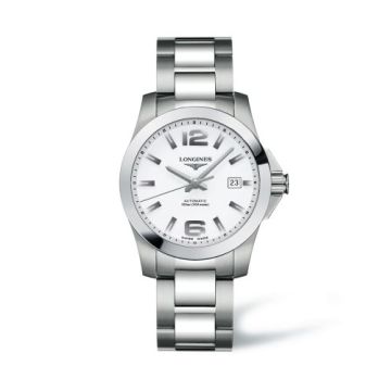 Longines Conquest 39 Automatic White