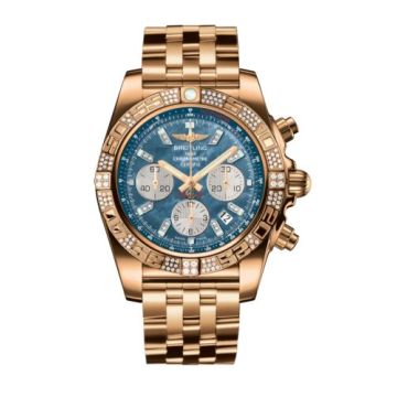 Breitling Chronomat 44 Rose Gold / Diamond / Black Pearl Diamond / Bracelet