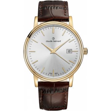 Claude Bernard Classic Gents Date Gold / Black 42mm