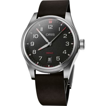 Oris Big Crown ProPilot Date Stainless Steel / Black / Strap