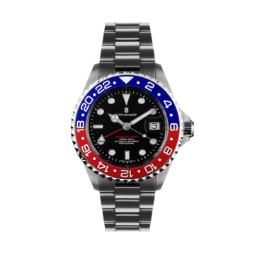 Steinhart Ocean 39 GMT BLUE-RED Ceramic Diver Watch