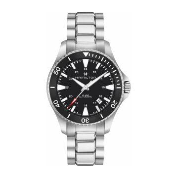 Hamilton Khaki Navy Scuba Auto Stainless Steel / Black / Bracelet