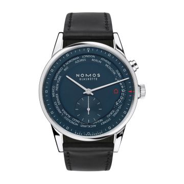Nomos Glashütte Zürich Weltzeit True Blue