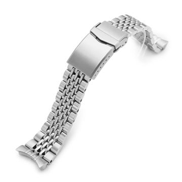Goma BOR 22mm Stainless Steel Beads of Rice Bracelet for Orient Kamasu - 18mm