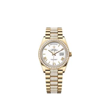 Rolex Day-Date 36 Yellow Gold - Diamond / White - Roman / President - Diamond
