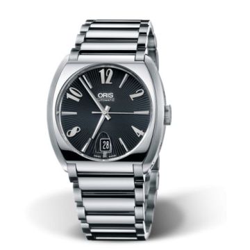 Oris Frank Sinatra Date Stainless Steel / Black / Bracelet