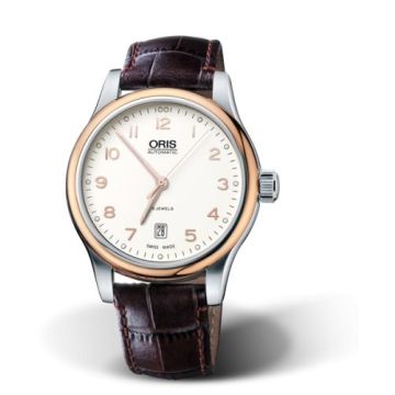 Oris Classic Date 42 Stainless Steel - Rose Gold / Silver