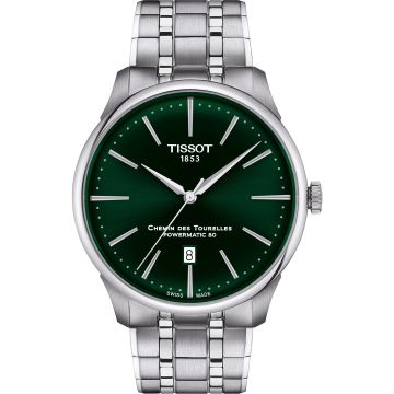 Tissot Chemin Des Tourelles Powermatic 80 42 Stainless Steel / Green / Bracelet