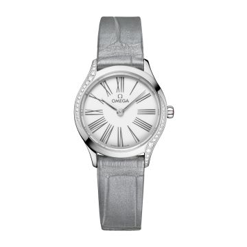 Omega Mini Trésor Quartz 26 Stainless Steel - Diamond / White Enamel