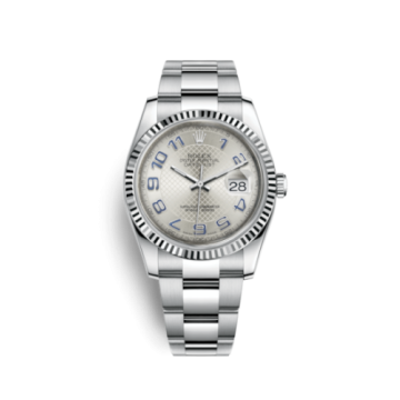 Rolex Datejust 36 Stainless Steel Fluted / Oyster / Silver Arabic