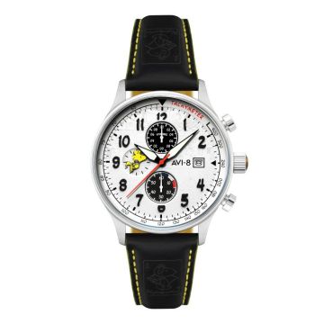 Avi-8 Hawker Hurricane Classic Chronograph Peanuts Snoopy Flying Ace Limited Edition Woodstock White
