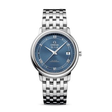 Omega De Ville Prestige Co-Axial 36.8 Stainless Steel / Vintage Blue / Bracelet