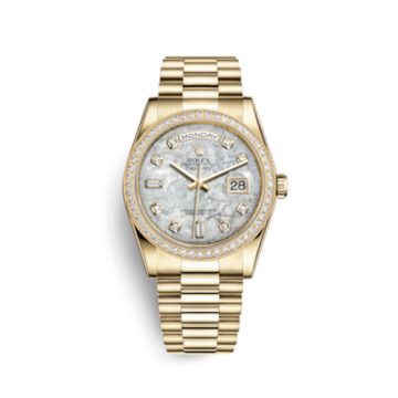 Rolex Day-Date 36 Yellow Gold Diamonds / President  / MOP