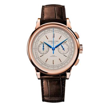 Corniche Heritage Chronograph Rose Gold with Cream dial
